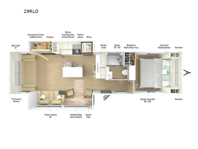2027 Winnebago Thrive 29RLO - New Travel Trailer For Sale by Fretz RV in Souderton, Pennsylvania features Slideout