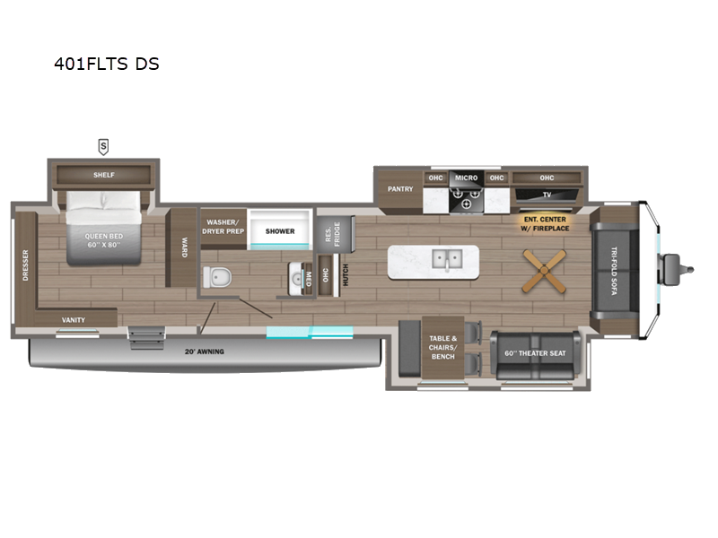 2027 Jayco Jay Flight Bungalow 401FLTS DS - New Travel Trailer For Sale by Fretz RV in Souderton, Pennsylvania features Slideout
