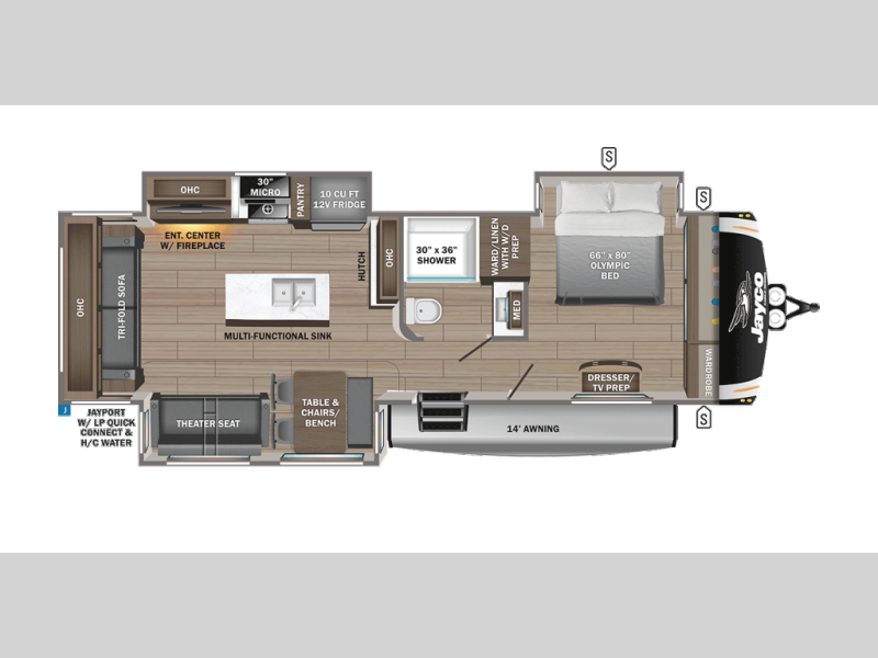 2027 Jayco Eagle HT 294CKBS - New Travel Trailer For Sale by Fretz RV in Souderton, Pennsylvania features Slideout