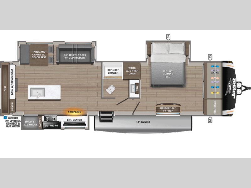 2026 Jayco Eagle HT 320MKTS - New Travel Trailer For Sale by Fretz RV in Souderton, Pennsylvania features Slideout
