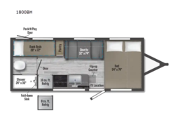 2027 Winnebago Micro Minnie 1800BH - New Travel Trailer for sale by Fretz RV in Souderton, Pennsylvania