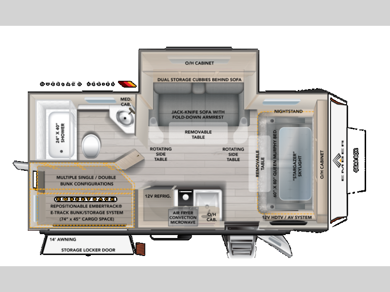 2027 Overland Series 191MSL by Ember RV from Fretz RV in Souderton, Pennsylvania