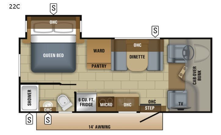 2018 Jayco Redhawk SE 22C - Used Class C For Sale by Fretz RV in Souderton, Pennsylvania features Slideout
