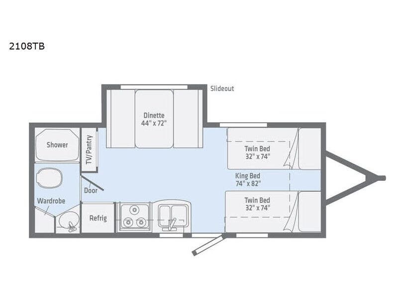 2018 Winnebago Micro Minnie 2108TB