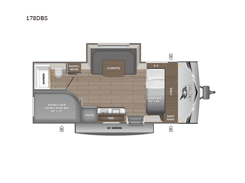 2026 Jayco Jay Flight SLX 178DBS - New Travel Trailer For Sale by Fretz RV in Souderton, Pennsylvania features Slideout