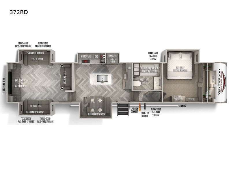 2022 Forest River Wildwood Heritage Glen 372RD - Used Fifth Wheel For Sale by Fretz RV in Souderton, Pennsylvania features Slideout