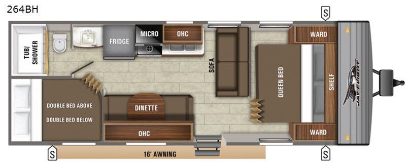 2020 Jayco Jay Flight SLX 8 264BH - Used Travel Trailer For Sale by Fretz RV in Souderton, Pennsylvania