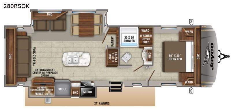 2020 Jayco Eagle HT 280RSOK - Used Travel Trailer For Sale by Fretz RV in Souderton, Pennsylvania features Slideout