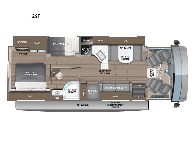 2026 Jayco Alante 29F - New Class A For Sale by Fretz RV in Souderton, Pennsylvania features Slideout