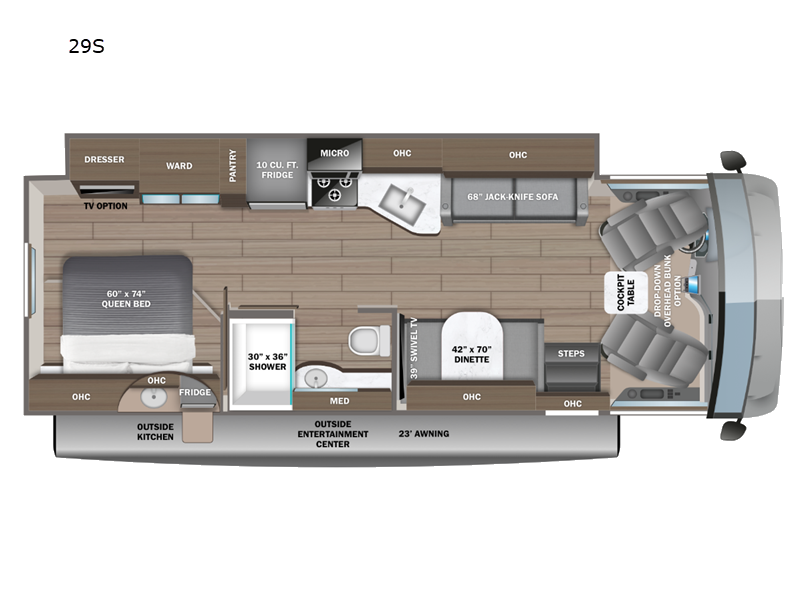 2027 Jayco Alante 29S - New Class A For Sale by Fretz RV in Souderton, Pennsylvania features Slideout