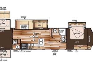 2015 Forest River Wildwood DLX 402QBQ