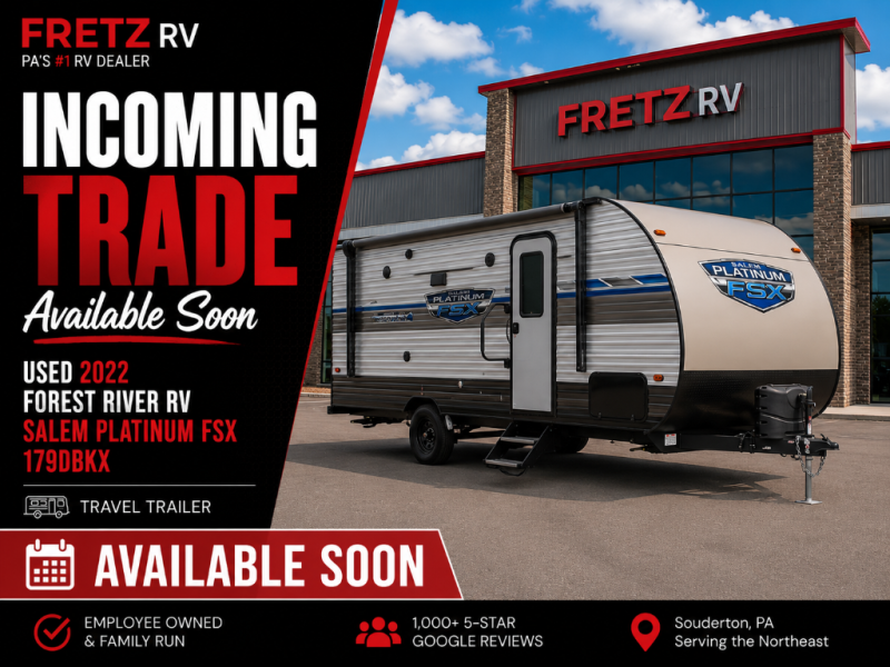 Used 2022 Forest River Salem Platinum FSX 179DBKX available in Souderton, Pennsylvania