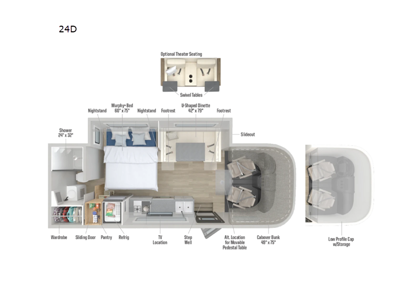2027 Winnebago Navion 24D - New Class C For Sale by Fretz RV in Souderton, Pennsylvania features Slideout