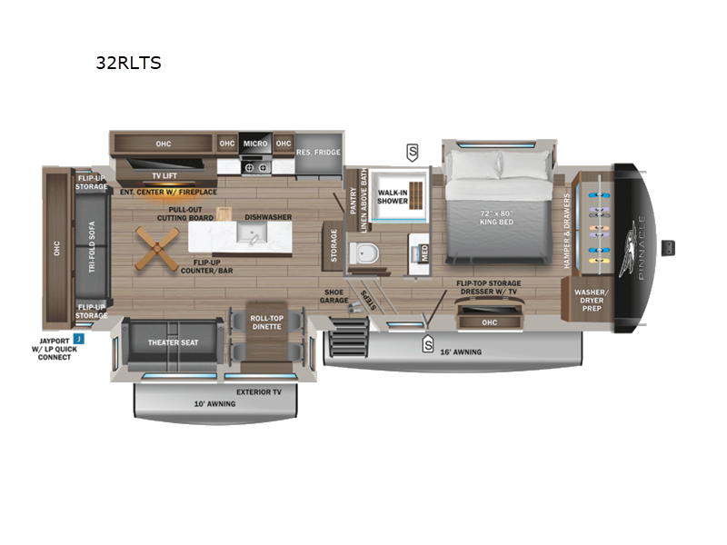 2026 Jayco Pinnacle TRL. - New Fifth Wheel For Sale by Fretz RV in Souderton, Pennsylvania features Slideout