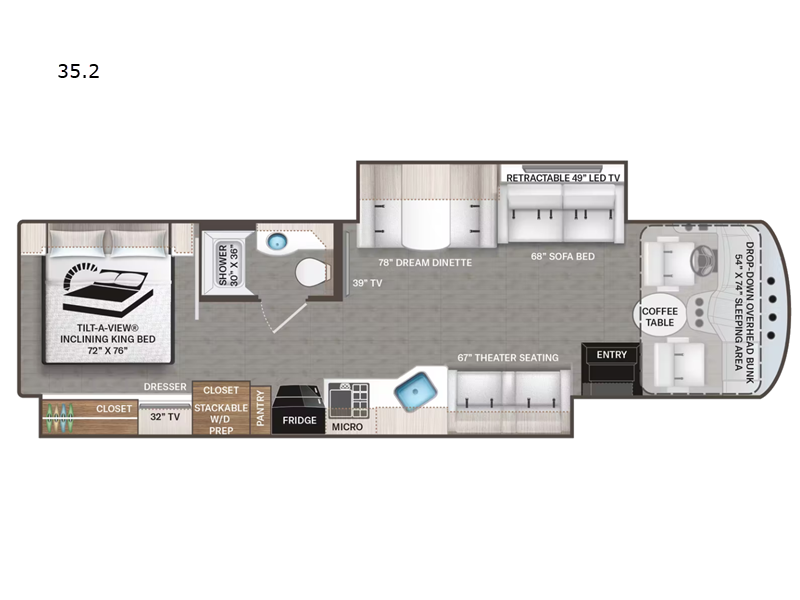 2022 Thor Motor Coach Miramar MTRH. - Used Class A For Sale by Fretz RV in Souderton, Pennsylvania features Slideout