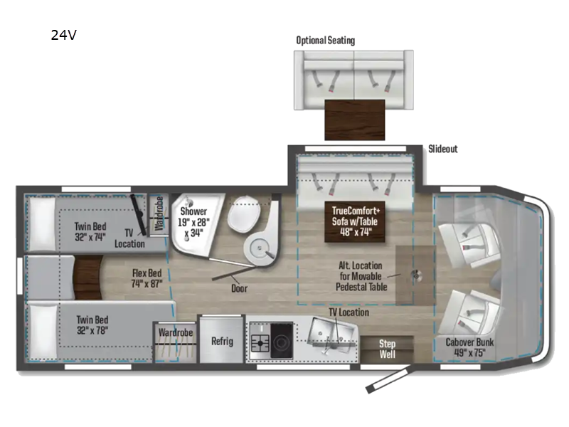 2023 Winnebago View MTRH - Used Class C For Sale by Fretz RV in Souderton, Pennsylvania features Slideout
