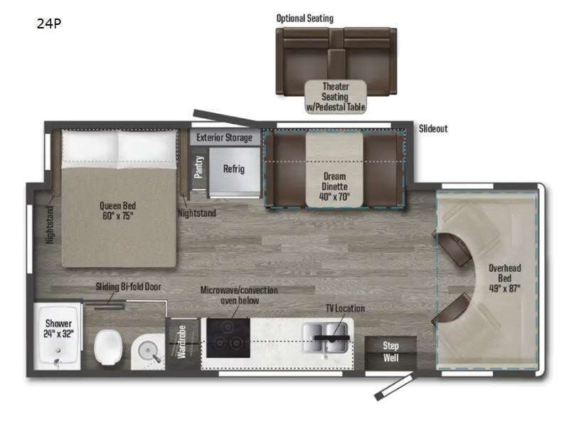 2024 Winnebago Porto MTRH. - Used Class C For Sale by Fretz RV in Souderton, Pennsylvania features Slideout