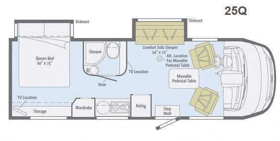 2014 Winnebago Via 25Q - Used Class A For Sale by Fretz RV in Souderton, Pennsylvania features Slideout