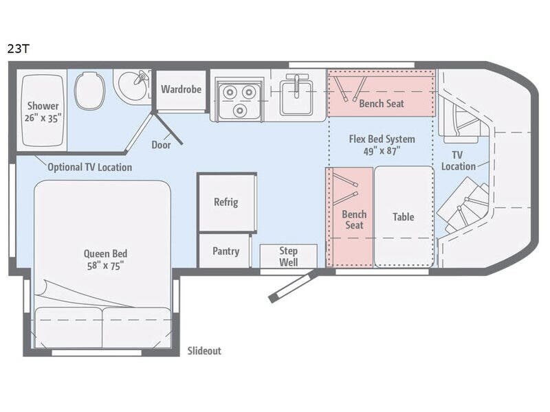 2018 Winnebago Fuse 23T - Used Class C For Sale by Fretz RV in Souderton, Pennsylvania features Slideout