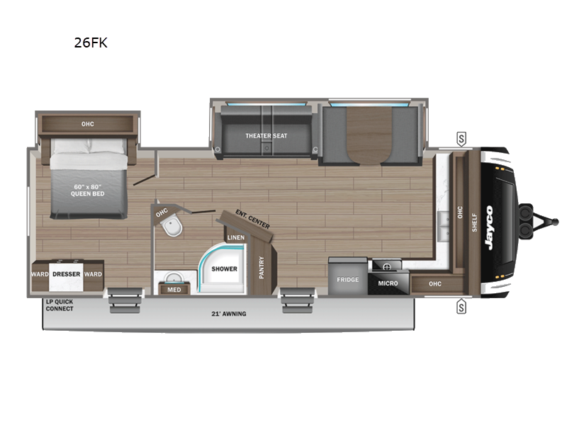 2026 Jayco Jay Feather 26FK - New Travel Trailer For Sale by Fretz RV in Souderton, Pennsylvania features Slideout