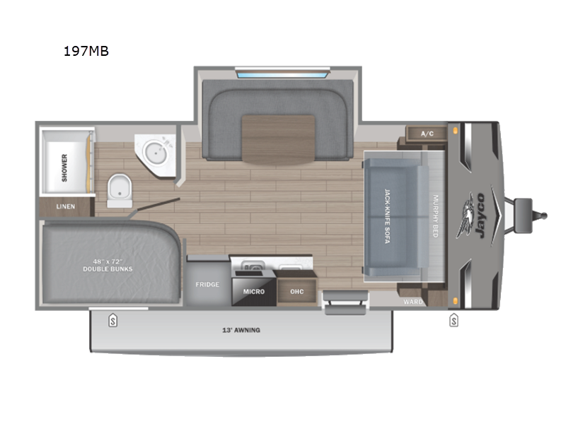 2026 Jayco Jay Flight SLX 197MB - New Travel Trailer For Sale by Fretz RV in Souderton, Pennsylvania features Slideout