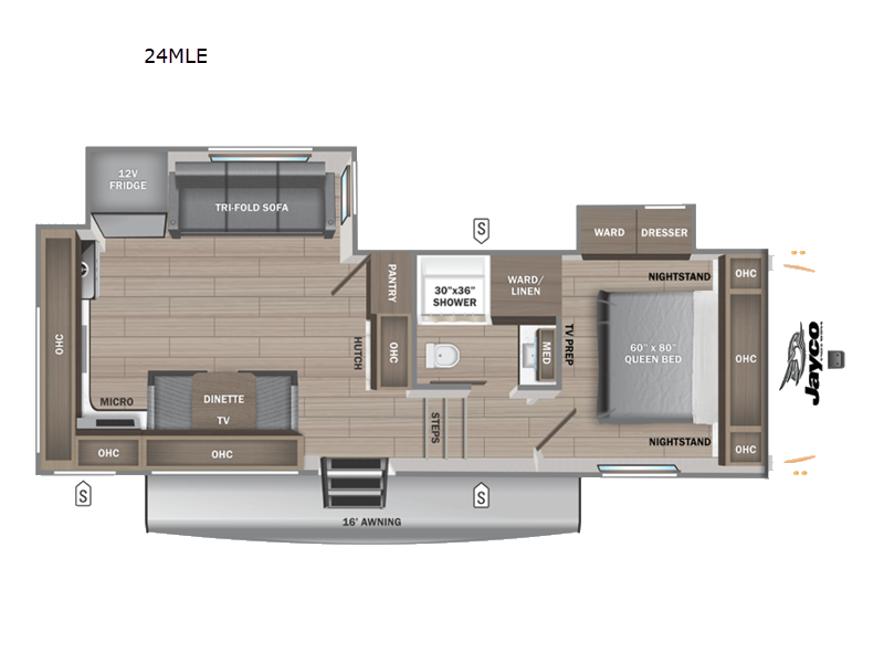 2027 Jayco Eagle SLE 24MLE - New Fifth Wheel For Sale by Fretz RV in Souderton, Pennsylvania features Slideout