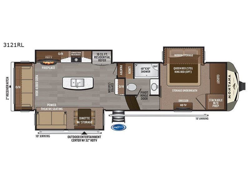 2018 Keystone Montana TRL. - Used Fifth Wheel For Sale by Fretz RV in Souderton, Pennsylvania features Slideout