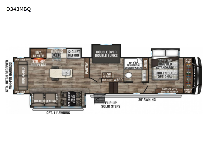 2021 K-Z Durango TRL. - Used Fifth Wheel For Sale by Fretz RV in Souderton, Pennsylvania features Slideout
