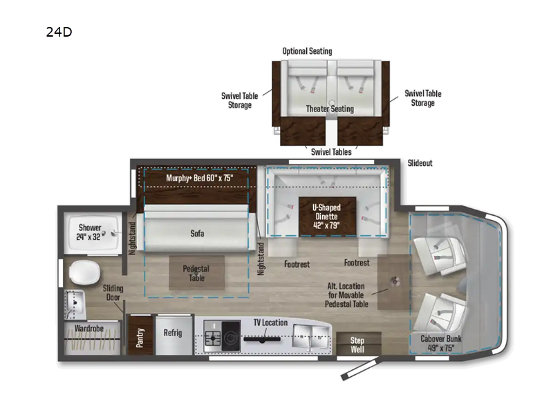 2022 Winnebago Navion AUTO - Used Class C For Sale by Fretz RV in Souderton, Pennsylvania features Slideout