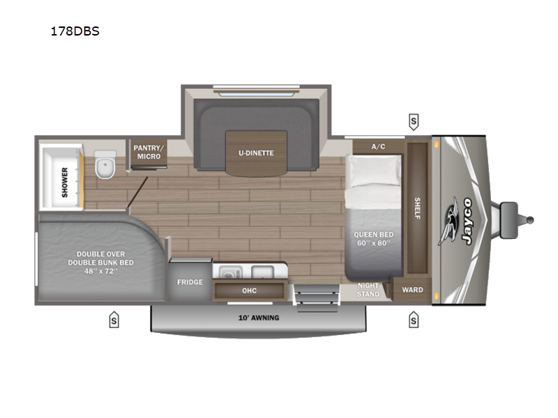 2027 Jayco Jay Flight 178DBS - New Travel Trailer For Sale by Fretz RV in Souderton, Pennsylvania features Slideout