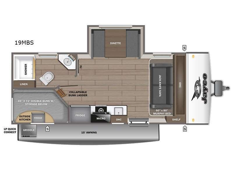 2026 Jayco Jay Feather Air 19MBS - New Travel Trailer For Sale by Fretz RV in Souderton, Pennsylvania features Slideout