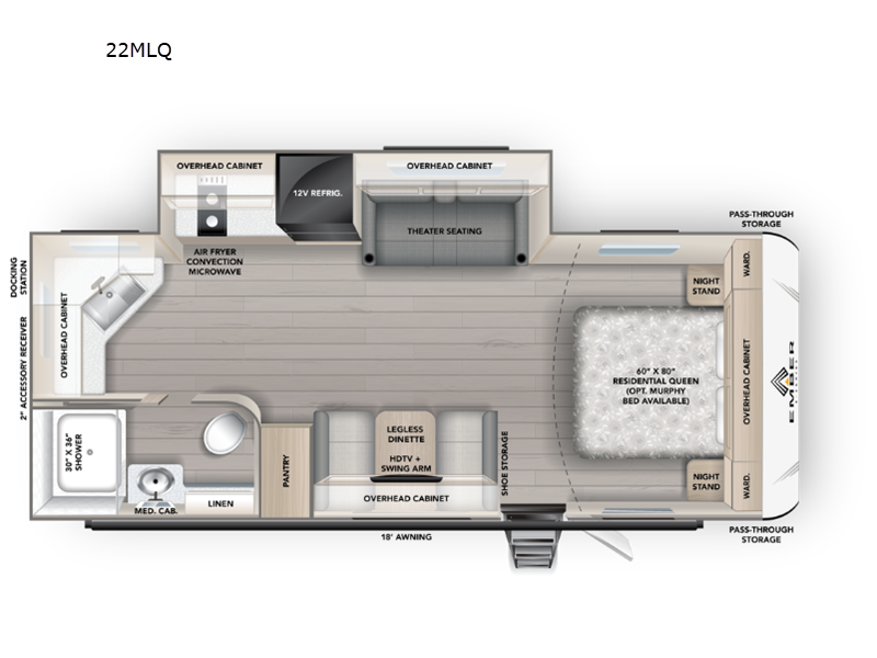 2026 Ember RV E-Series TRL. - New Travel Trailer For Sale by Fretz RV in Souderton, Pennsylvania features Slideout