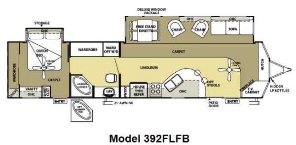 2012 Forest River Salem Villa Estate 392FLFB - Used Destination Trailer For Sale by Fretz RV in Souderton, Pennsylvania features Slideout