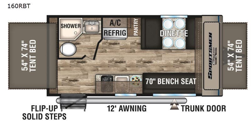 2019 K-Z Sportsmen Classic 160QB - Used Travel Trailer For Sale by Fretz RV in Souderton, Pennsylvania
