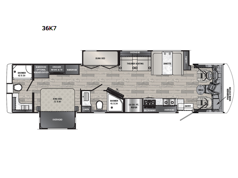 2022 Forest River Georgetown 7 Series 36K7 - Used Class A For Sale by Fretz RV in Souderton, Pennsylvania features Slideout