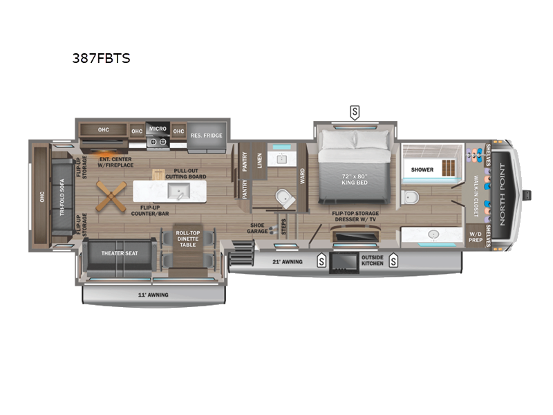 2027 Jayco North Point 387FBTS