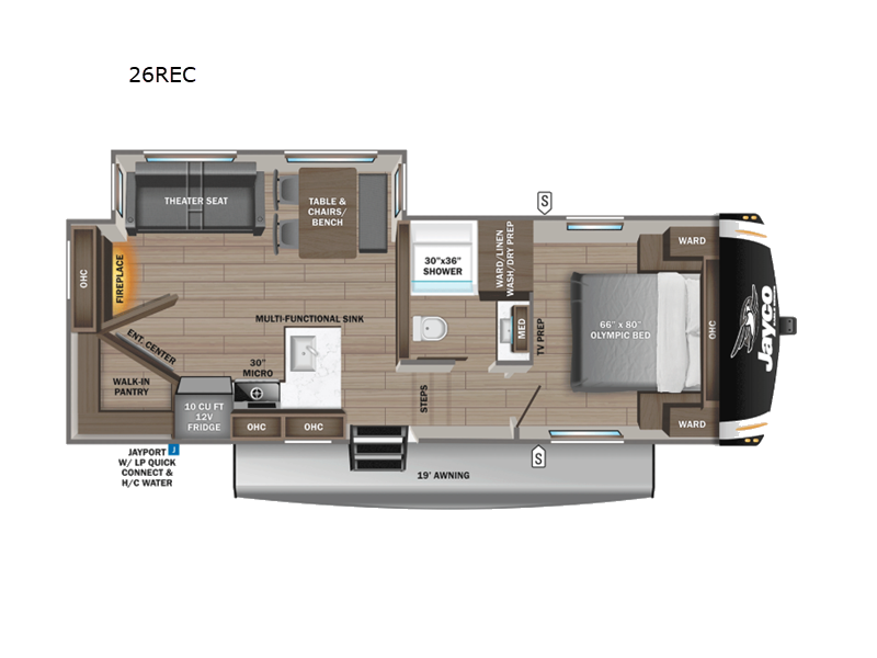 2027 Jayco Eagle HT 26REC - New Fifth Wheel For Sale by Fretz RV in Souderton, Pennsylvania features Slideout