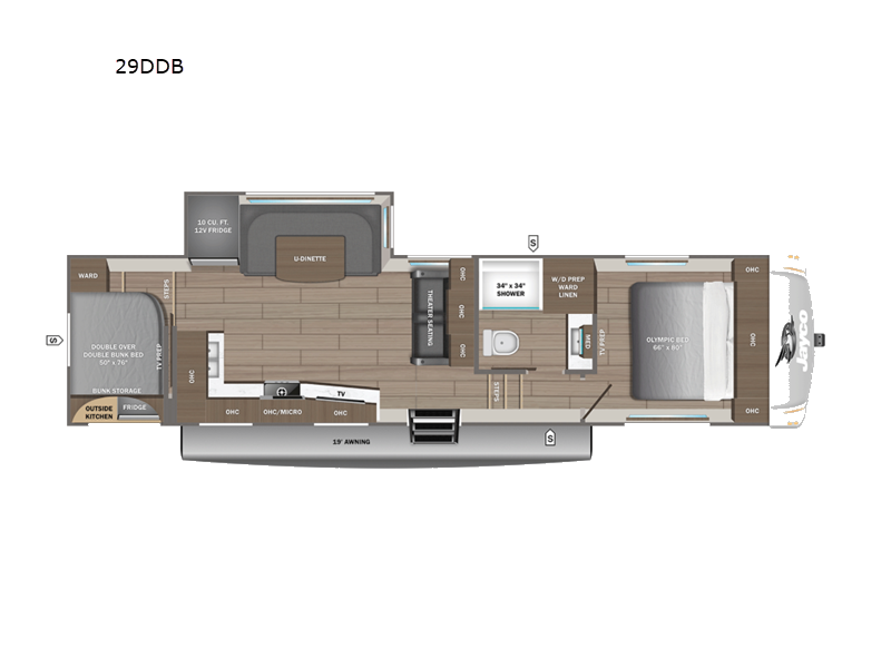2027 Jayco Eagle 29DDB - New Fifth Wheel For Sale by Fretz RV in Souderton, Pennsylvania features Slideout