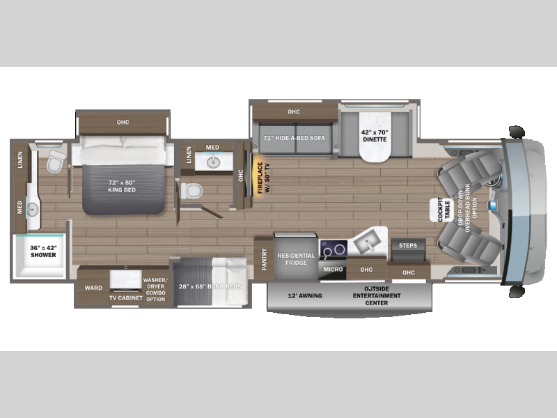 2027 Jayco Precept Prestige 36B - New Class A For Sale by Fretz RV in Souderton, Pennsylvania features Slideout