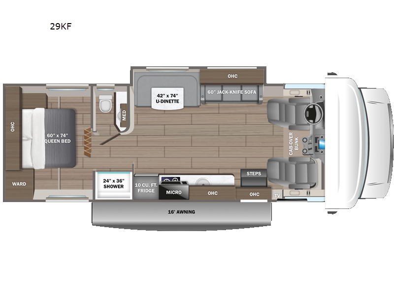 2027 Jayco Redhawk SE 29KF - New Class C For Sale by Fretz RV in Souderton, Pennsylvania features Slideout