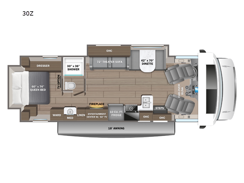 2027 Jayco Greyhawk 30Z - New Class C For Sale by Fretz RV in Souderton, Pennsylvania features Slideout