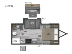 2027 Winnebago Micro Minnie 2108FBS - New Travel Trailer for sale by Fretz RV in Souderton, Pennsylvania