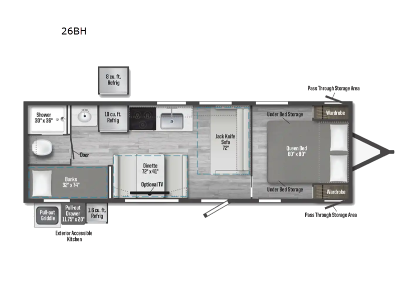 2027 Winnebago Access 25BH - New Travel Trailer For Sale by Fretz RV in Souderton, Pennsylvania