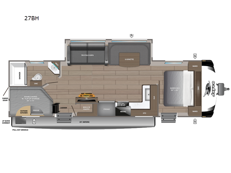 2027 Jayco Jay Feather 27BH - New Travel Trailer For Sale by Fretz RV in Souderton, Pennsylvania features Slideout