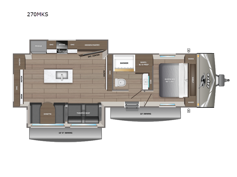 2027 Jayco Jay Flight 270MKS - New Travel Trailer For Sale by Fretz RV in Souderton, Pennsylvania features Slideout