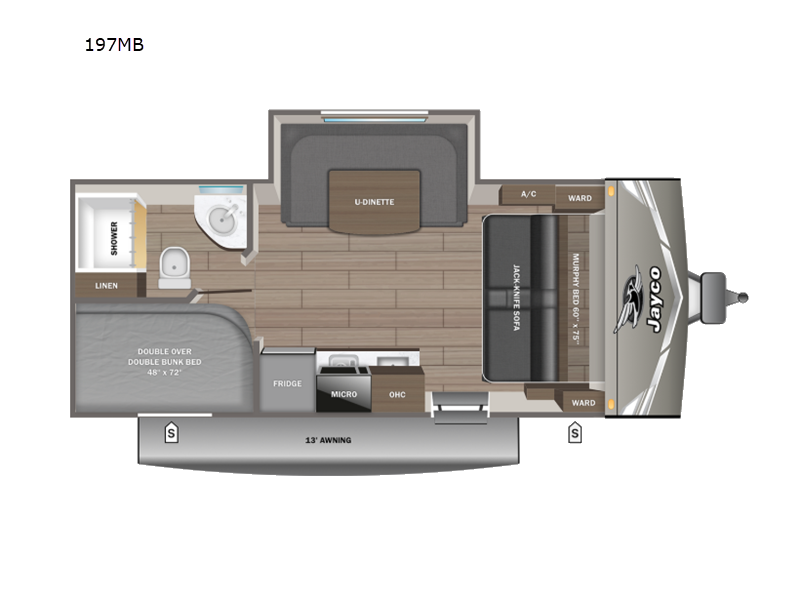 2027 Jayco Jay Flight 197MB - New Travel Trailer For Sale by Fretz RV in Souderton, Pennsylvania features Slideout