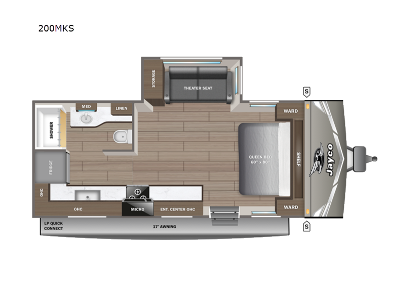 2027 Jayco Jay Flight 200MKS - New Travel Trailer For Sale by Fretz RV in Souderton, Pennsylvania features Slideout