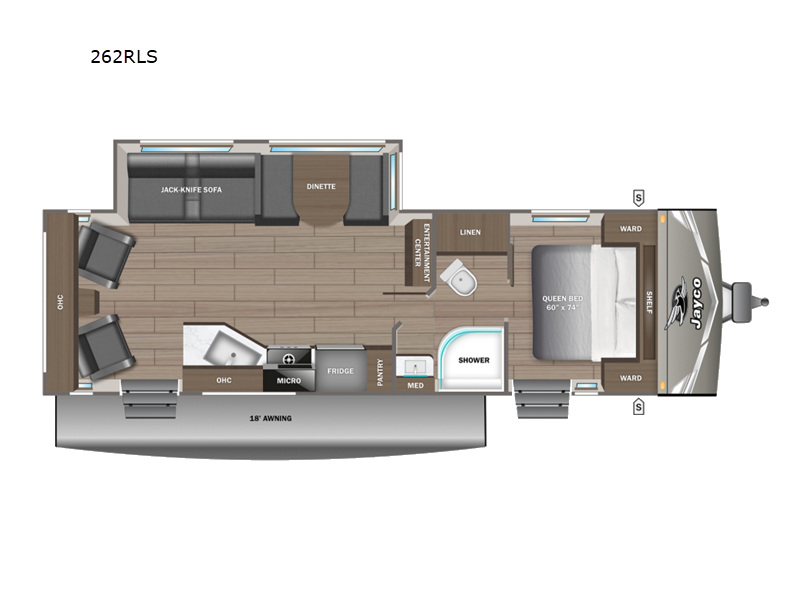 2027 Jayco Jay Flight 262RLS - New Travel Trailer For Sale by Fretz RV in Souderton, Pennsylvania features Slideout
