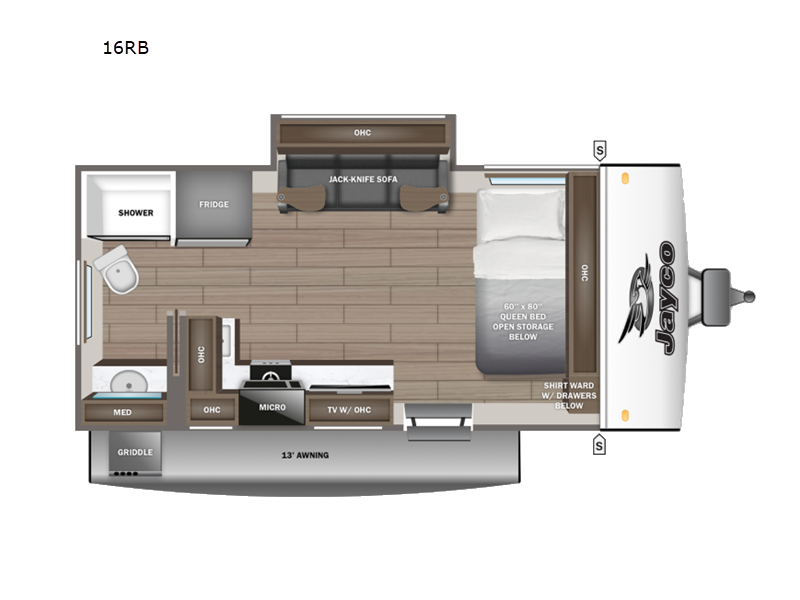 2027 Jayco Jay Feather Air 16RB - New Travel Trailer For Sale by Fretz RV in Souderton, Pennsylvania features Slideout