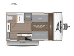 2027 Jayco Jay Feather Air SL 15TBSL - New Travel Trailer for sale by Fretz RV in Souderton, Pennsylvania